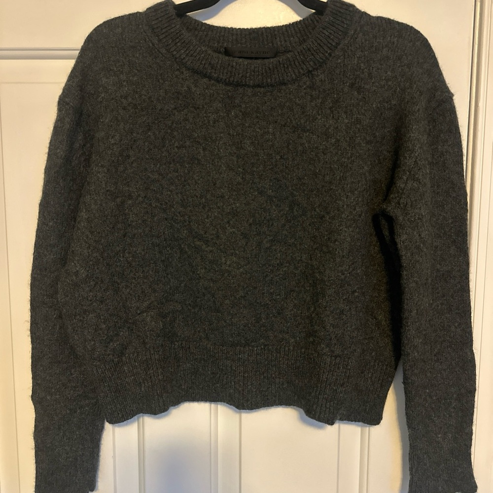 Jenni Kayne Charcoal Crew Neck Sweater